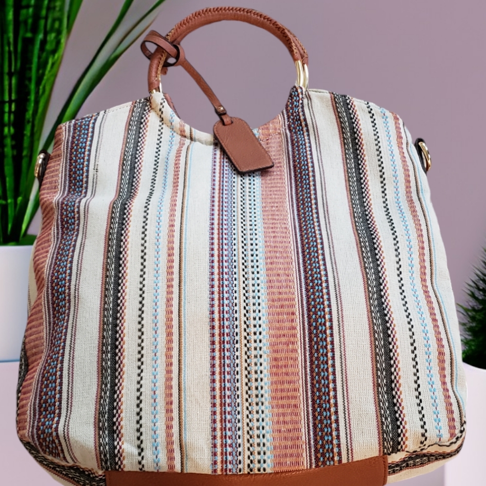 Leather Handle Tote